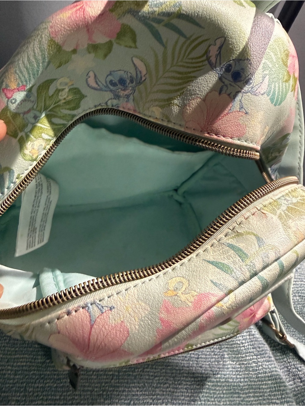 Loungefly Pastel Floral Stitch Mini Backpack - Picture 6 of 6
